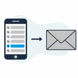 Illustration: a phone call history with one missed call highlighted, sent off as a file